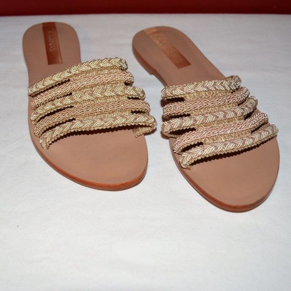 KAANAS Teresina Braided Sandal in Natural 6M - Picture 1 of 8